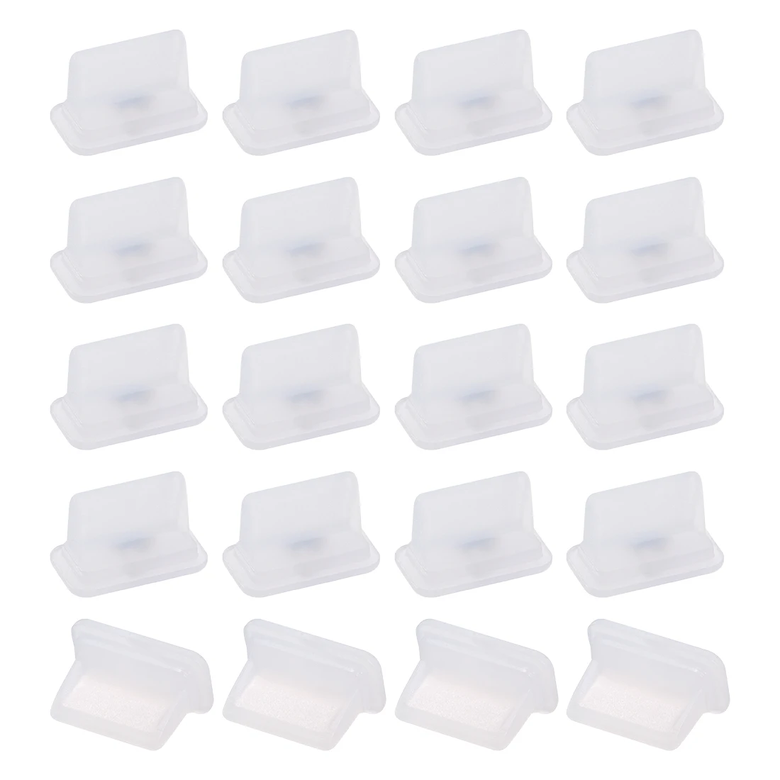 

uxcell 20pcs USB A3 Silicone Cap Port Cover Anti Dust Protector 12.3mmx3.5mm Clear