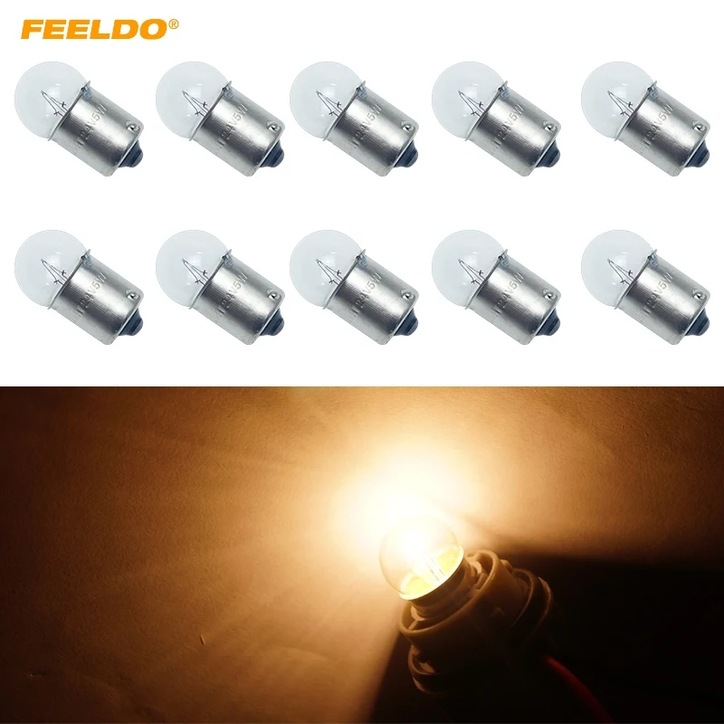 FEELDO 10pcs G18 24V5W BA15S 1156 Clear Glass Lamp Turn Tail Bulb Auto Truck Indicator Halogen Lamp #HQ6128