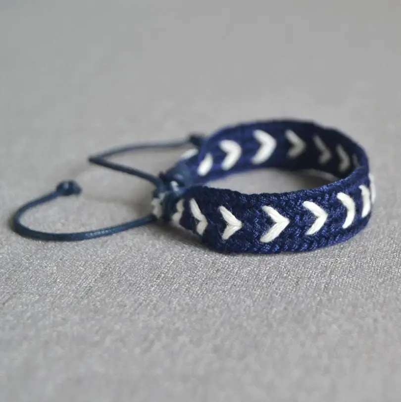 Богемский непальский браслет с нитью в виде сердца ручной работы плетеный шнур