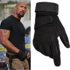Тактические перчатки для мужчин и женщин, военные, армейские, полицейские, зимние перчатки с пальцами для пейнтбола, уличные спортивные боевые тактические перчатки