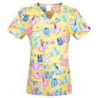 Новинка, униформа акушерки, скрабы, топы для женщин с 4 карманами из 100% хлопка