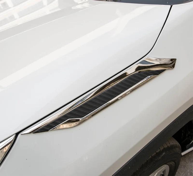 Светодиодный светильник для Toyota RAV4 хромированный на переднюю головку из АБС