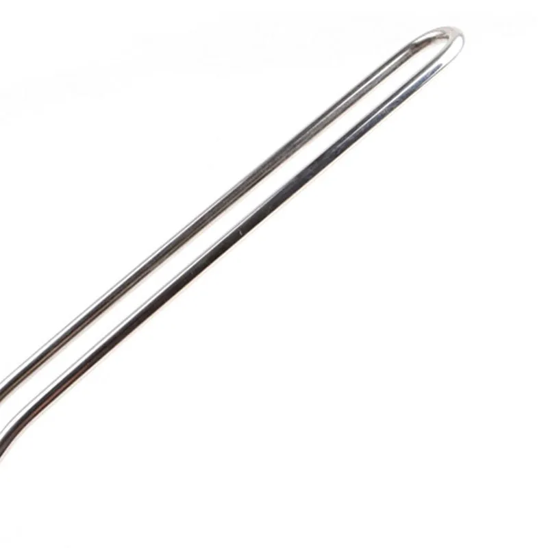 

8cm Leakage Screen Of Handle Flour Sieve Kitchen Tools Wide Steel Ear Design Twill Side Stainless Colander Pointed N1K3