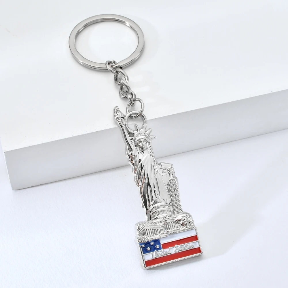 Vicney Новое прибытие Нью-Йорк 3D брелок из цинкового сплава Статуя Свободы в подарок