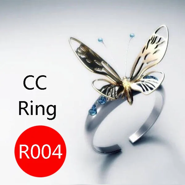 

R004 Brand D house ring brass gold-plated retro seal oil color preservation opening ring imported horse eye fashion jewelry