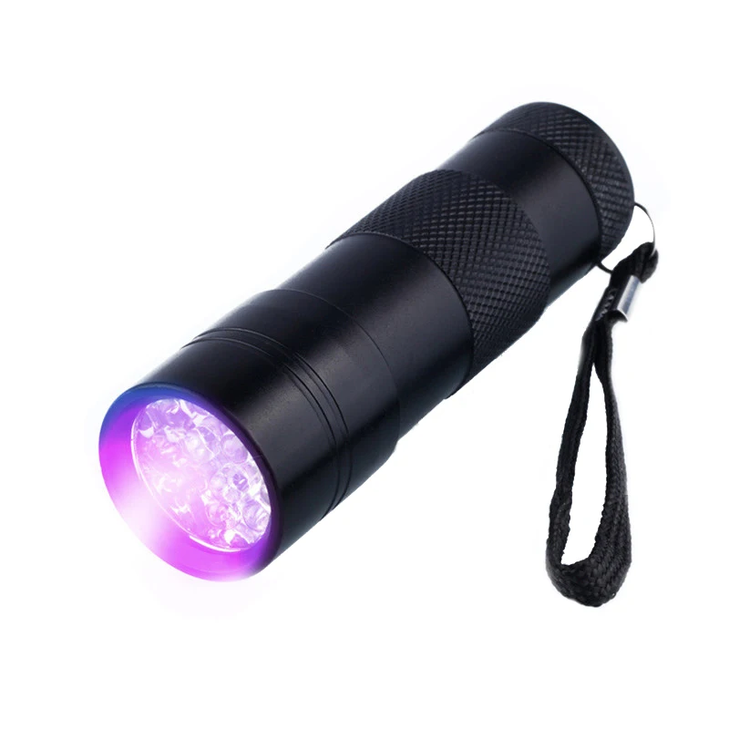 12 Светодиодный s 395NM UV светильник моча животных и Красители детектор флэш черный