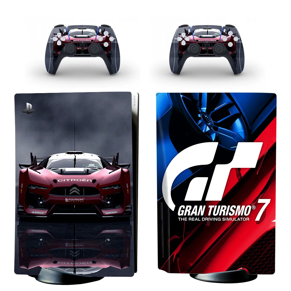 

Gran Turismo GT Sport PS5 Disc Skin Sticker Decal Cover for PlayStation 5 Console Controller PS5 Disk Skin Sticker Vinyl
