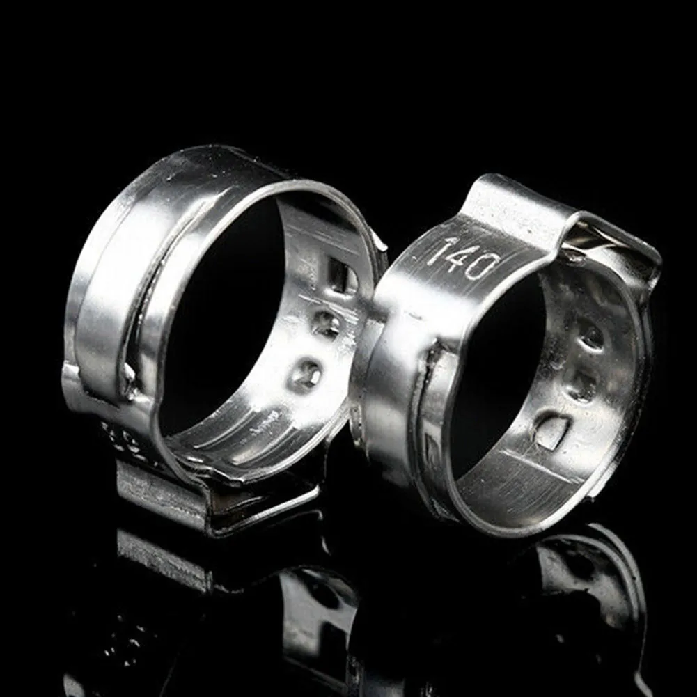 

Stainless Steel Single Ear Hose Clamps Crimp Pinch Set Parts Replacement