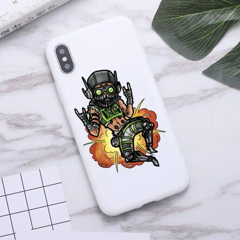 hot new game apex legends phone case for iphone 12 11 pro max mini xs 8 7 6 6s plus x se 2020 xr candy white silicone cover free global shipping