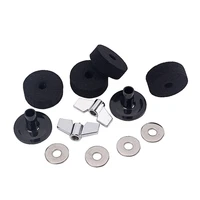 12 pcs replacement instruments washer wing nut drum accessories pads percussion sleeves musical parts practical cymbal felts