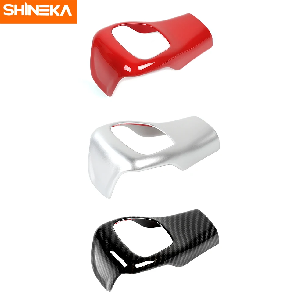 SHINEKA Car High Quality Gear Shift Knob Shifter Handle Decoration Cover Stickers Accessories For Jeep Cherokee 2014-2018 | Автомобили и