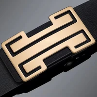 high quality black belt luxury designer automatic buckle full grain leather belt mens designer cowkin ceinture homme