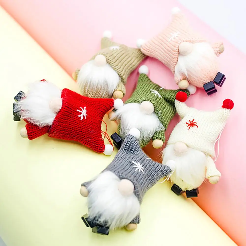 Navidad рождественские украшения, милая шерстяная кукла гном, Рождественская кукла, подвеска, креативное украшение для рождественской елки для дома Q3