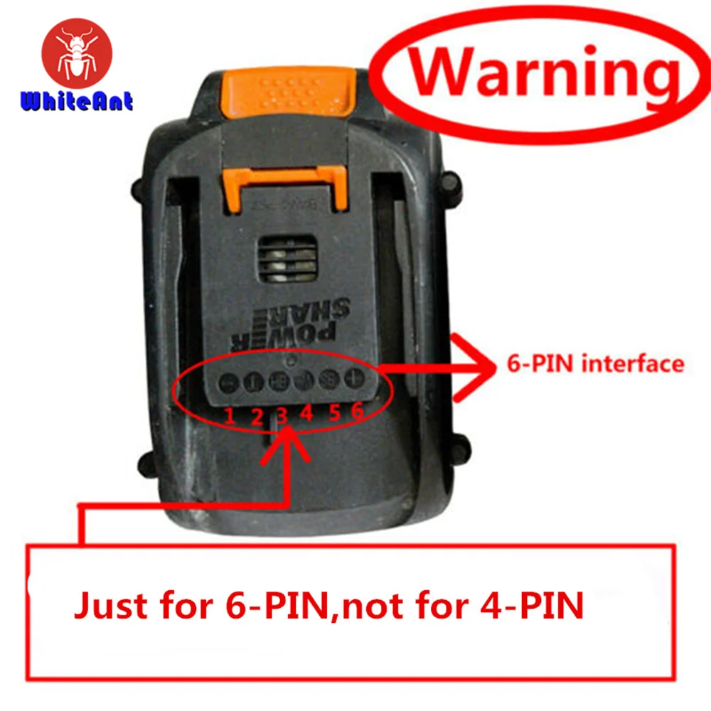 For Dewalt DCB 18V/20V Li-Ion Battery Convertor Adapter To 20V POWERSHARE 6-PIN Battery Transfer Tool For Worx