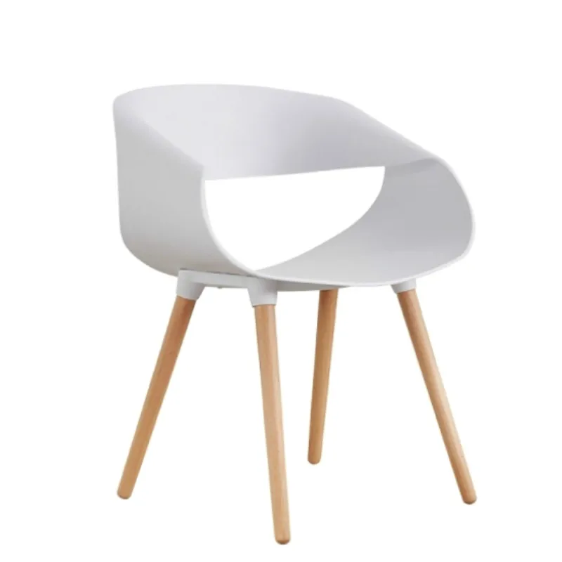 

Белый стул творчески простой современный спинка стула офис продаж переговоров стол и стулья Северный стул
