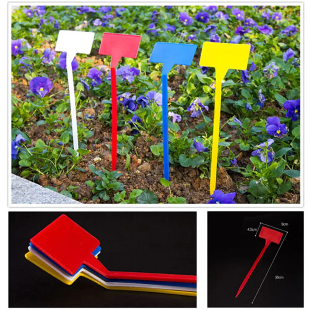 

Upturned Gardening Label Garden T-Type Plastic Stick Marker New Fashion