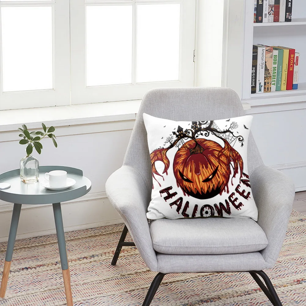 Новый Хэллоуин Тыква с принтом &quotзамок&quot наволочка для подушки ужас ночь пледы