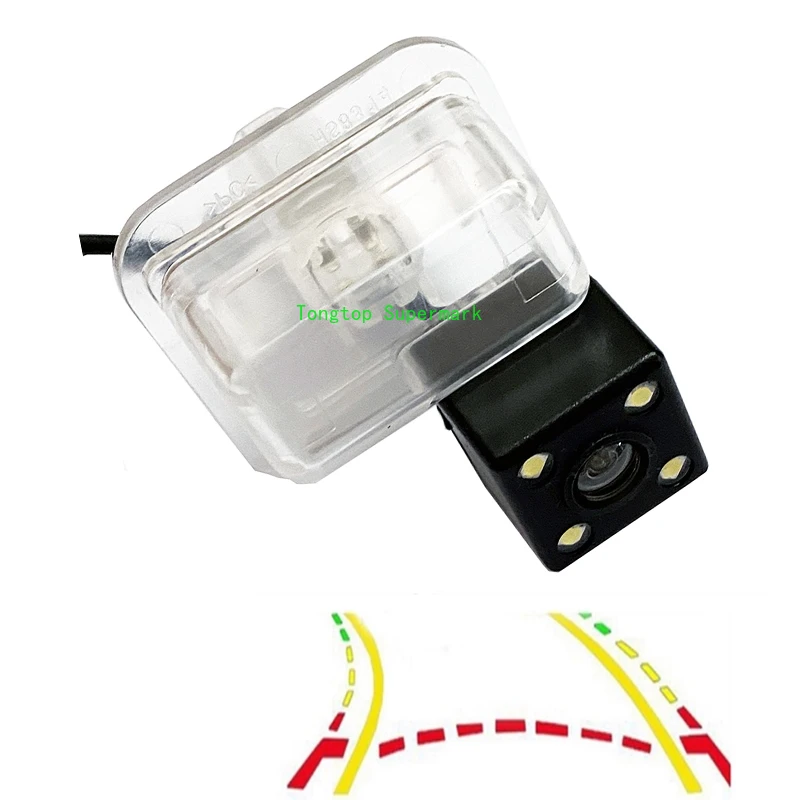 

CCD Dynamic Trajectory Tracks Car Rear View Camera For Mazda CX-5 CX 5 CX5 2013 2014 Install in Original License Plate Hole