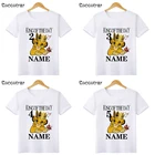 Футболка для мальчиков и девочек с принтом короля дня рождения, От 1 до 9 лет