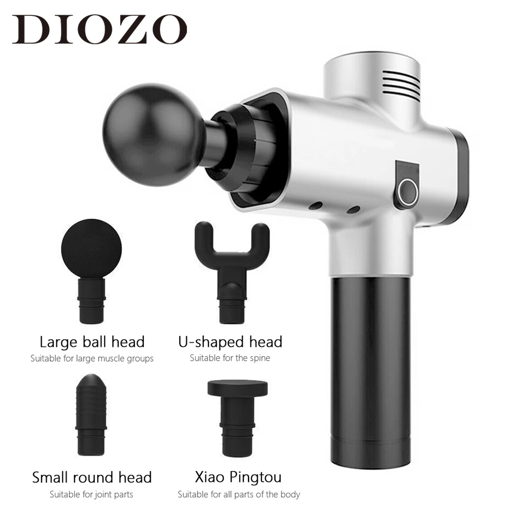 Электрический массажный пистолет DIOZO расслабляющий аппарат для глубоких мышц