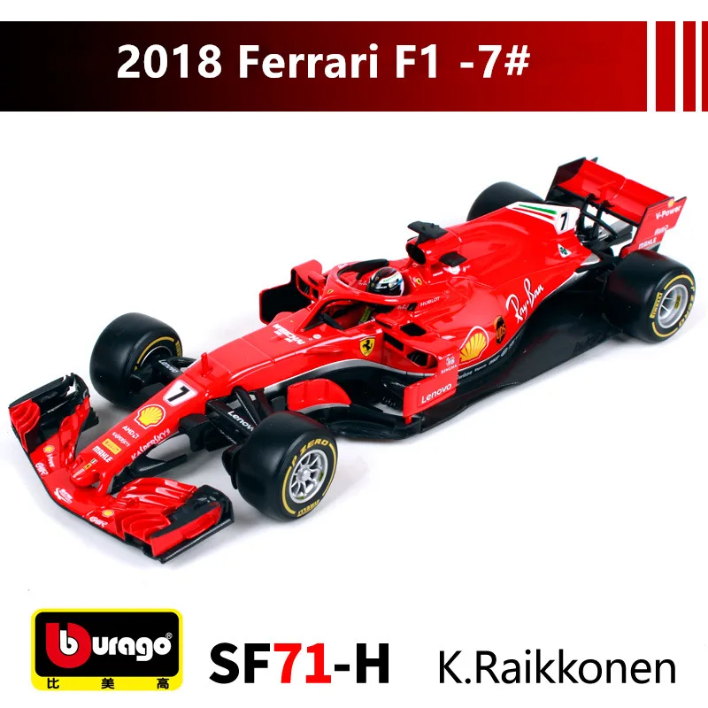 Синий Bburago 1:18 F1 Red Bull RB13 производитель авторизованный имитационный сплав модель автомобиля ремесла украшение Коллекция игрушек инструменты - Цвет: Синий