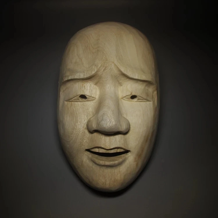 

Статуя Будды с изображением лица камфоры, японская маска для резьбы по дереву, Украшение стен, традиционное ремесло, искусственная татуиров...