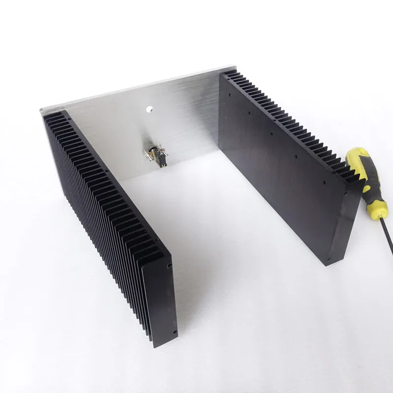 BRZHIFI BZ2412C двойной алюминиевый чехол радиатора для усилителя мощности класса A