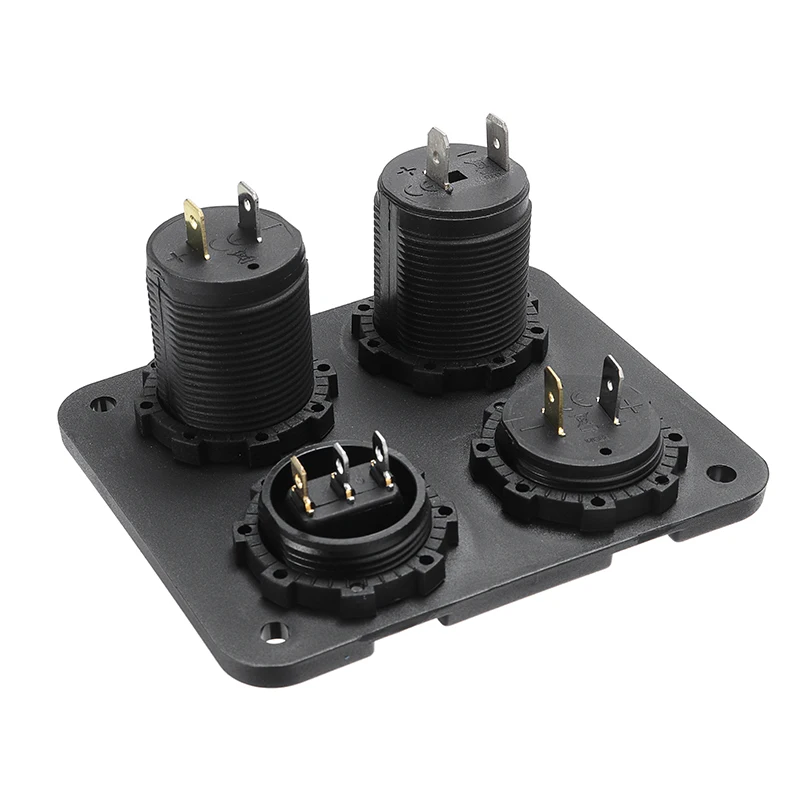DC 12V-24V 2.1A двойной USB зарядное устройство переключатель вольтметра панель