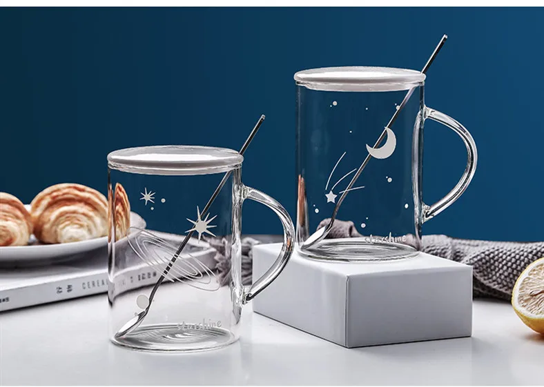 Новая люминесцентная стеклянная чашка для воды очень красивые чайные чашки с