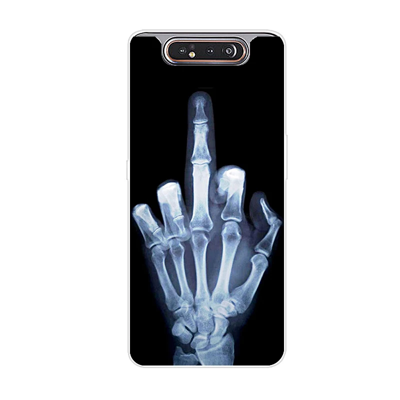 Чехол для телефона для samsung Galaxy A80 чехол силиконовые в форме цветка окрашенные мягкая накладка на заднюю панель из ТПУ чехол для samsung A80 80 чехол модные Coque - Цвет: Синий