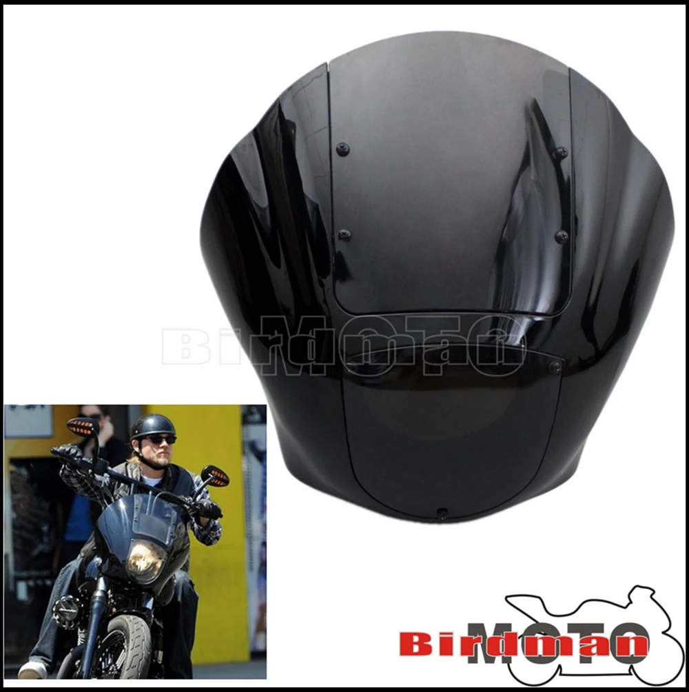 Лобовое стекло для мотоциклетной фары Harley Sportster XL 883 1200 Dyna Street Bob Wide Glide Low Rider Iron
