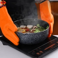 aixiangru silicone heat resistant gloves thickened high temperature oven microwave kitchen baking with five fingers flexible