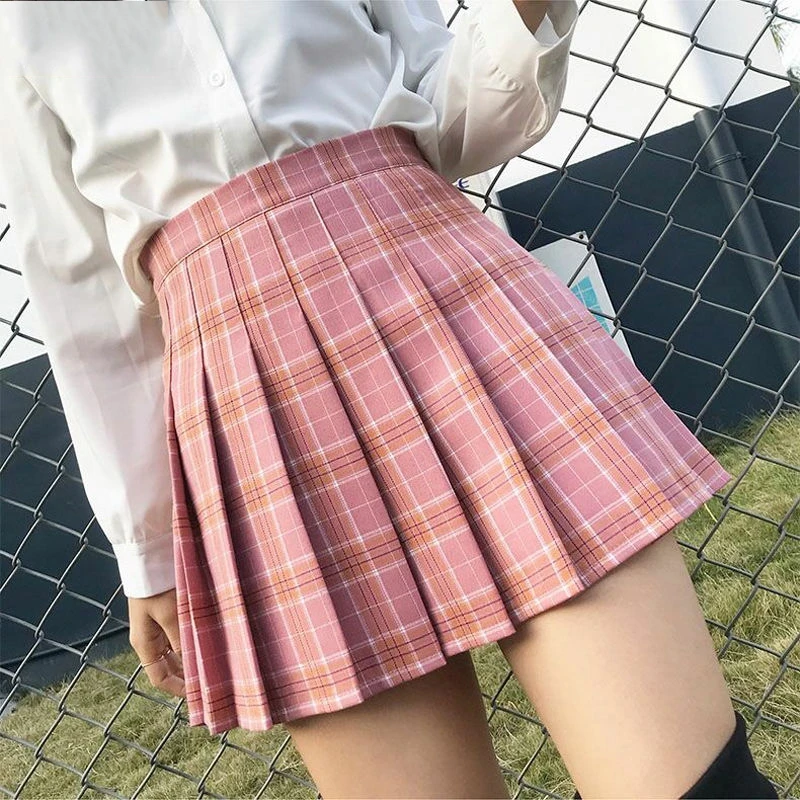 Harajuku мини юбка школьницы плиссированные юбки женские летние 2019 Kpoo Ulzzang