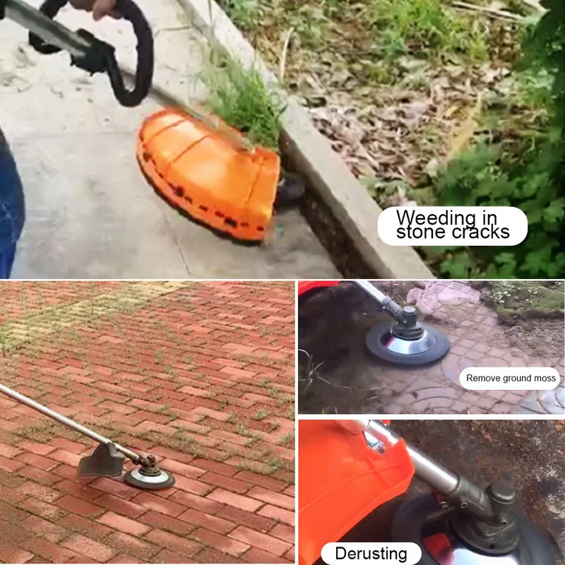 

6 Inch Grass Trimmer Head Steel Wire Trimming Head Rusting Brush Cutter Mower Wire Weeding Head for Lawn Mower new 2021
