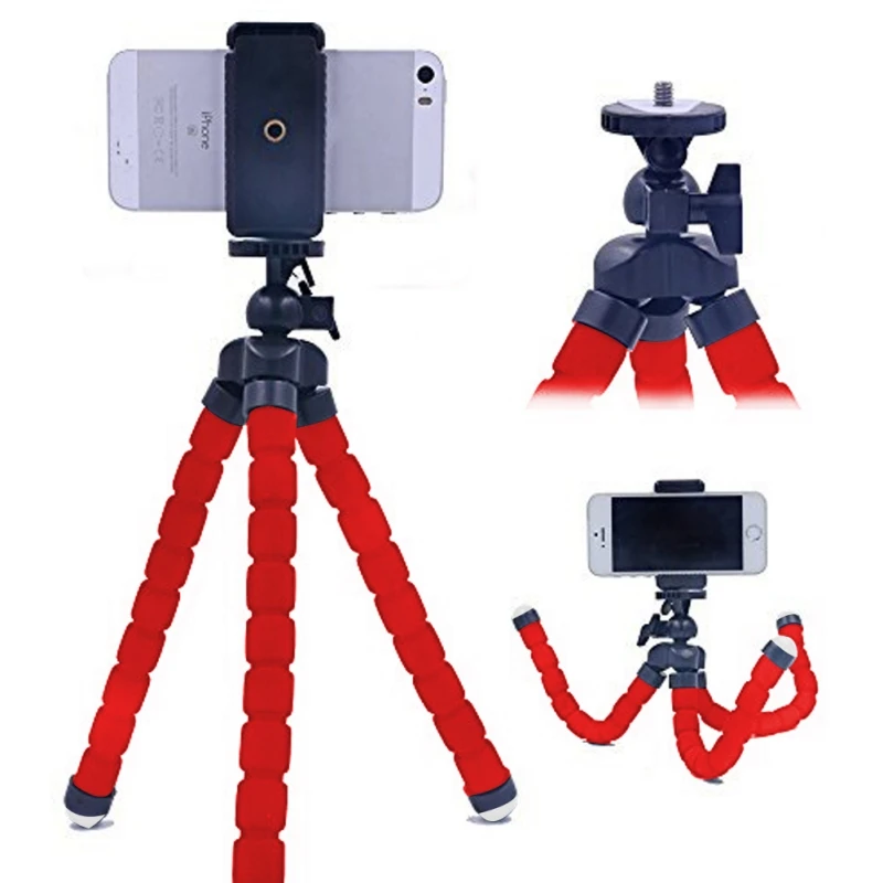 

EDAL Aluminum Alloy Portable and Adjustable Tripod Stand Holder for iPhone/Cellphone/Camera with Universal Clip and Remote3