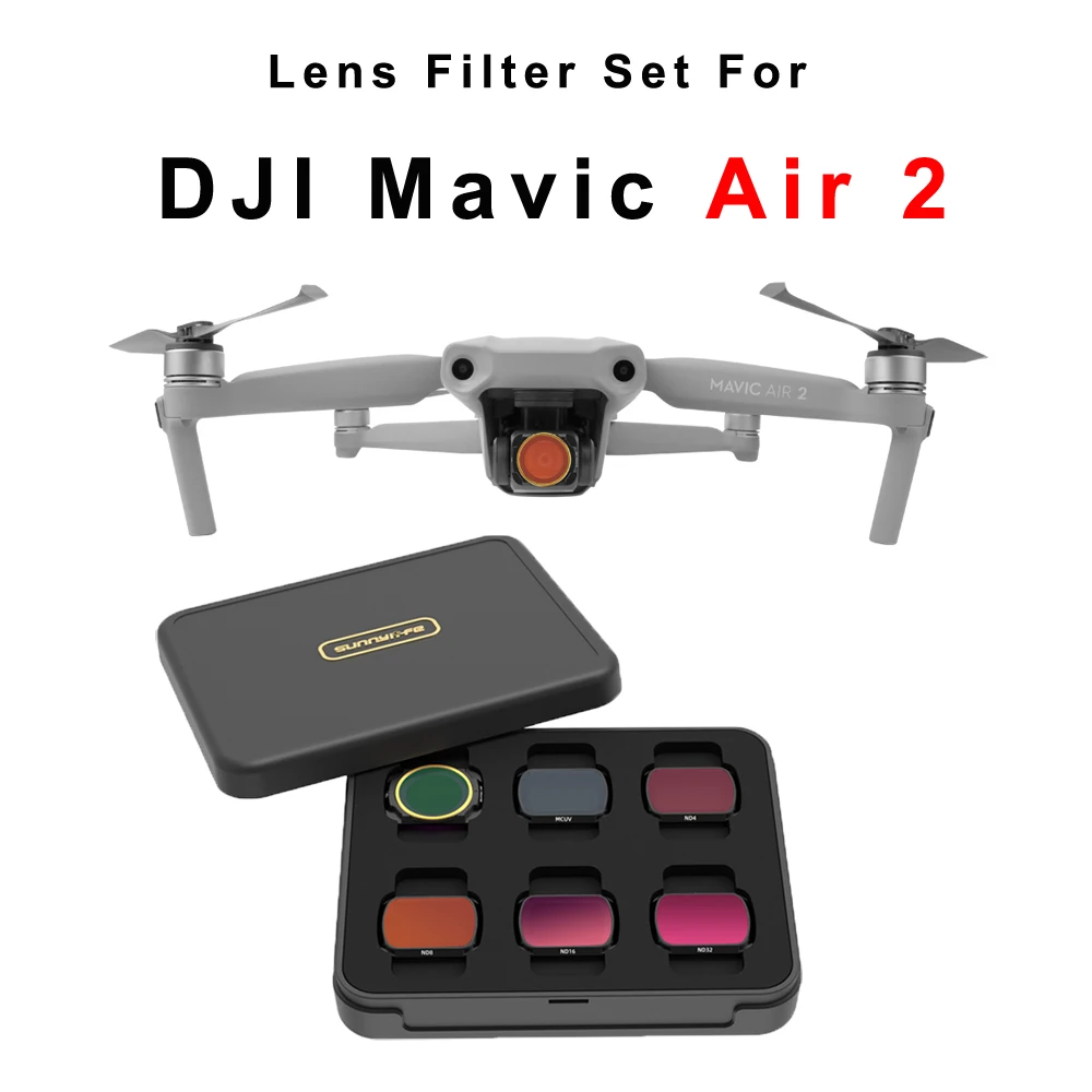 3/4/6 шт. Mavic Air 2 Фильтр MCUV CPL ND ND4 ND8 ND16 ND32 набор фильтров для объектива DJI