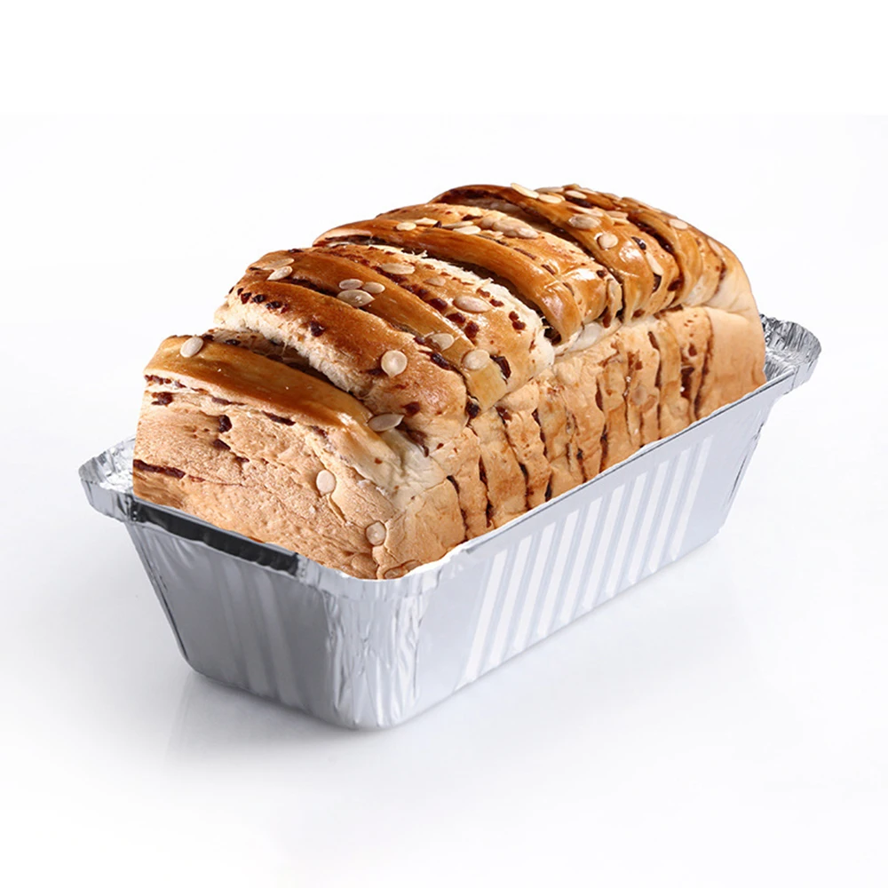 20PCS Aluminum Foil Loaf Pan Disposable Oblong Baking Bread Tins 630ml Capacity For Quiche Lasagna And Side Dishes |