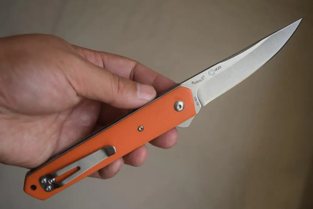 Orange Trskt Kwaiken складной нож 9cr18mov лезвие G10 ручка для кемпинга выживания Охотничьи ножи карманный тактический нож EDC инструмент - Цвет: Orange