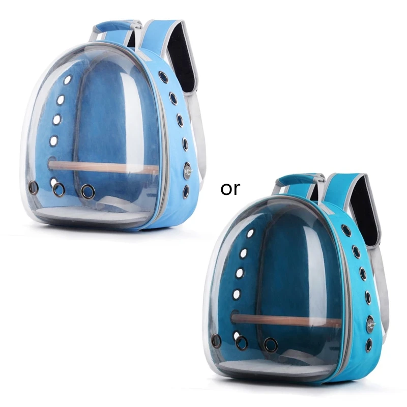 

Pet Parrot Carrier Bird Travel Bag Space Capsule Transparent Backpack Breathable 360° Sightseeing G5AE