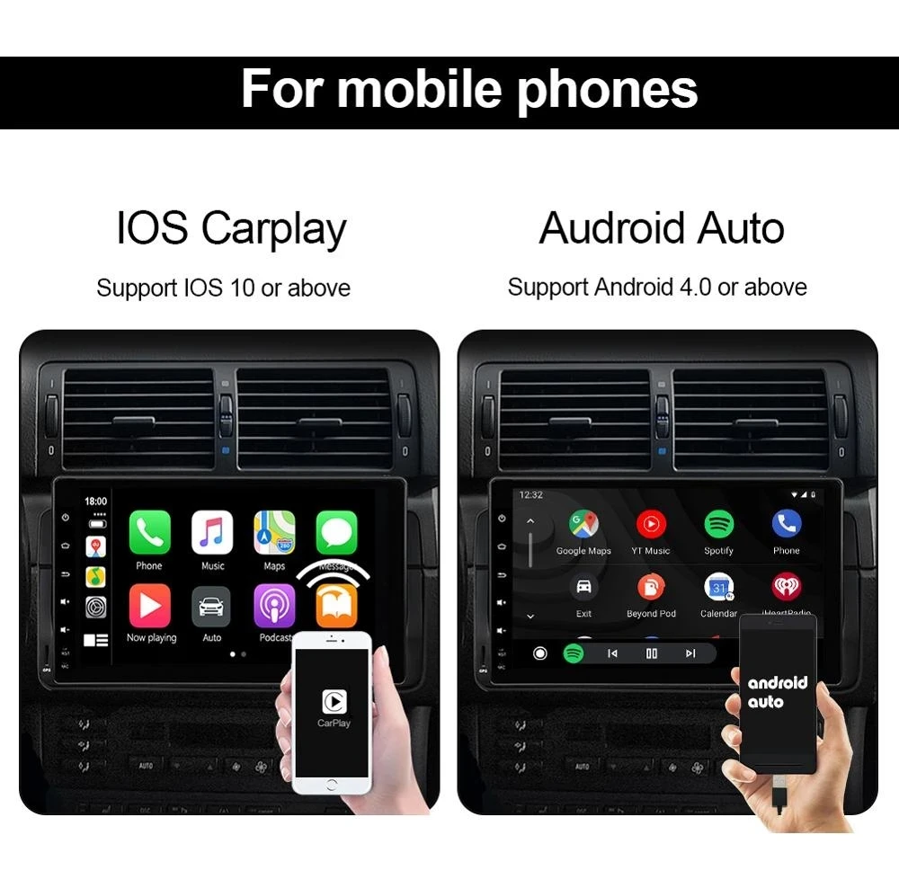 Carlinkit проводной и беспроводной Carplay Android автомобильный ключ планшет Радио экран