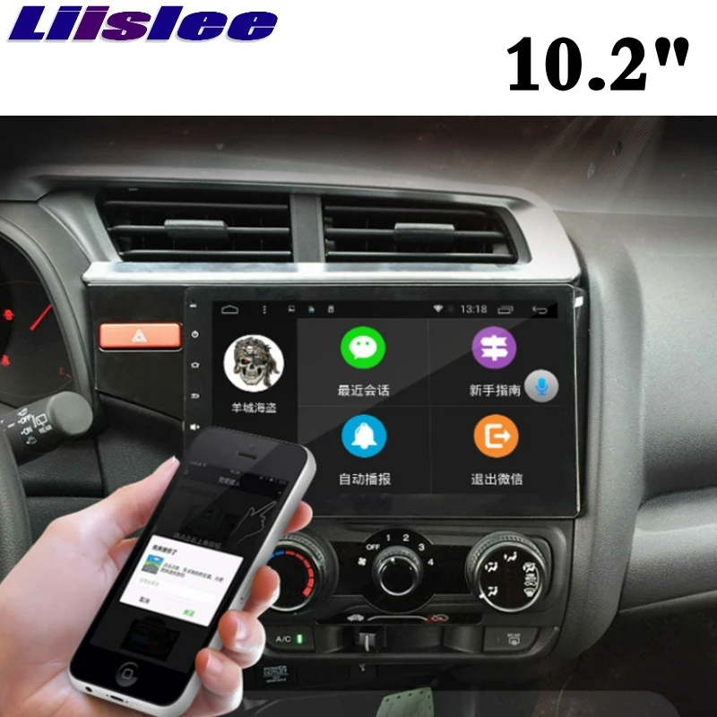 Автомагнитола для Honda Fit Jazz GK 2013 ~ 2018 NAVI LiisLee IPS GPS карты Wi Fi автомагнитола аксессуары