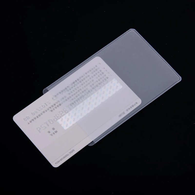 10Pcs Soft Clear Plastic Card Sleeves Protectors for ID Cards Band etc. | Дом и сад