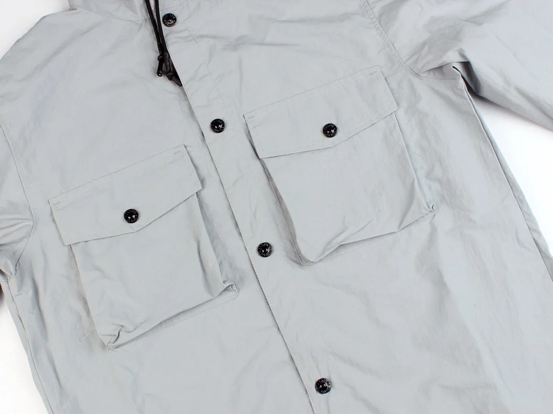

ISLAND STONE Hooded Armband Classic Pocket Workwear Men Jacket M-XL | 8361