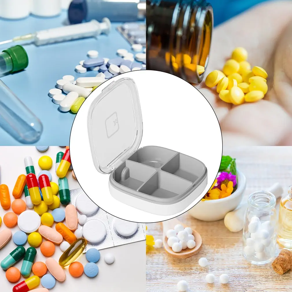 4/6 сетки медицина таблетки коробка для Планшеты 7 дней чехол Мини-дозатор