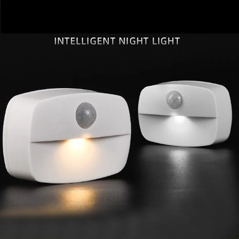 

LED Motion Sensor Light Battery Operated Wall Lamp Night Light No Glare Corridor
