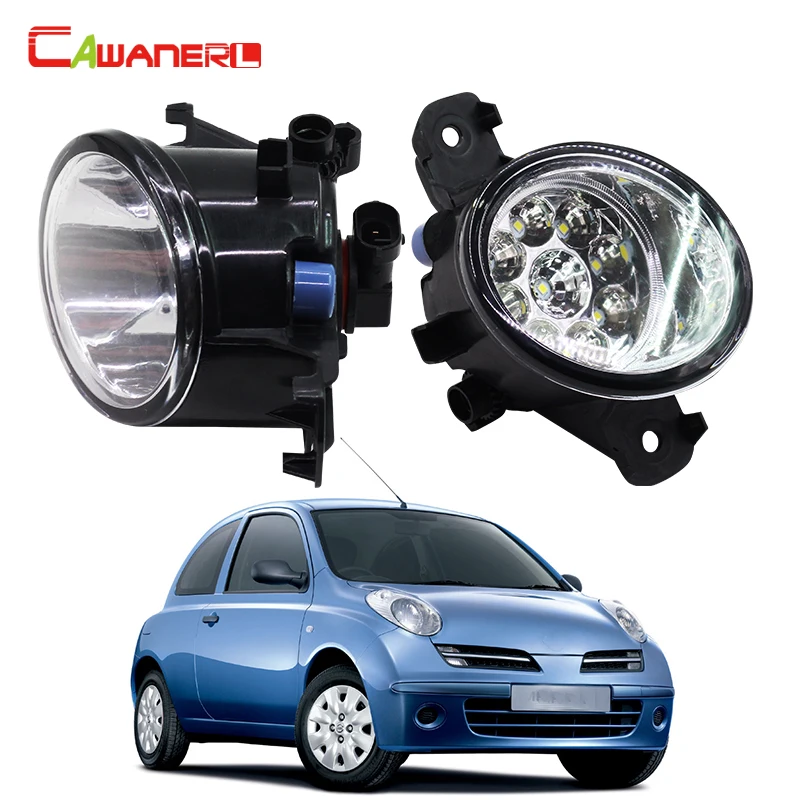 Cawanerl 2 шт. стайлинга автомобилей туман светильник дневного светодиодный лампы 12V
