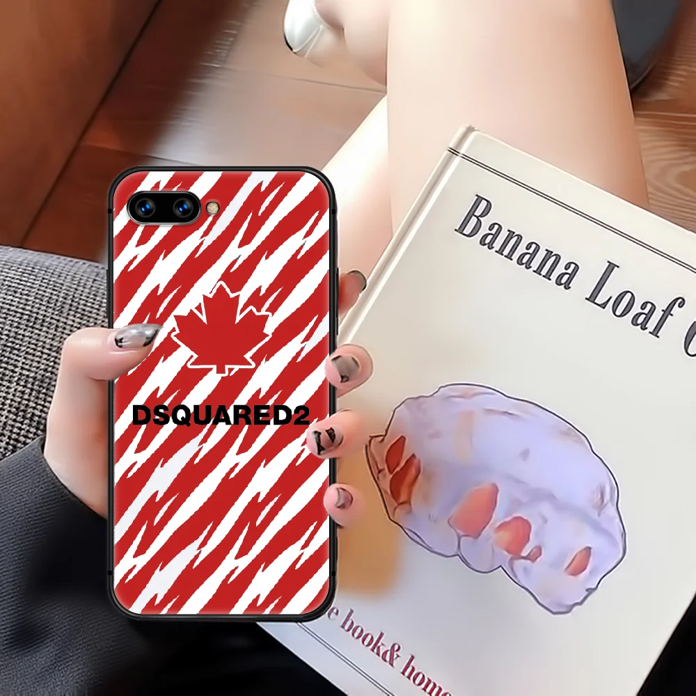 

DSQ2 D2 Fashion Trend Brand Phone Case Cover Hull For HUAWEI Honor 6A 7A 7C 8 8A 8S 8x 9 9x 10 10i 20 Lite Pro black Bumper