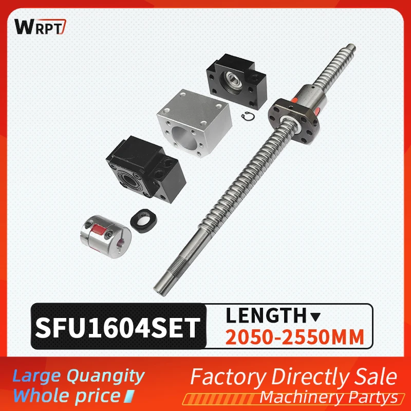 

SFU1604 Cuscinetto Un Ricircolo di Sfere C7, con Giunto Cilindrico Supporto Testa 1604 BkBF12 Estremità Lavorata su Parti di Cnc