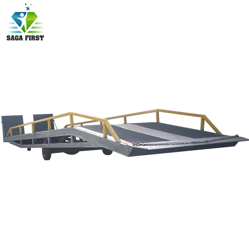 Mobile Car Lift Forklift Loading Bridge Hydraulic Dock Ramp |