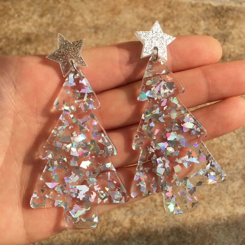 UJBOX рождественские фотообои для женщин желтые зеленые белые блестящие акриловые